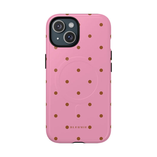 Dottie Polka Dot MagSafe iPhone Cases iPhone 15 Glossy BLEUMIE