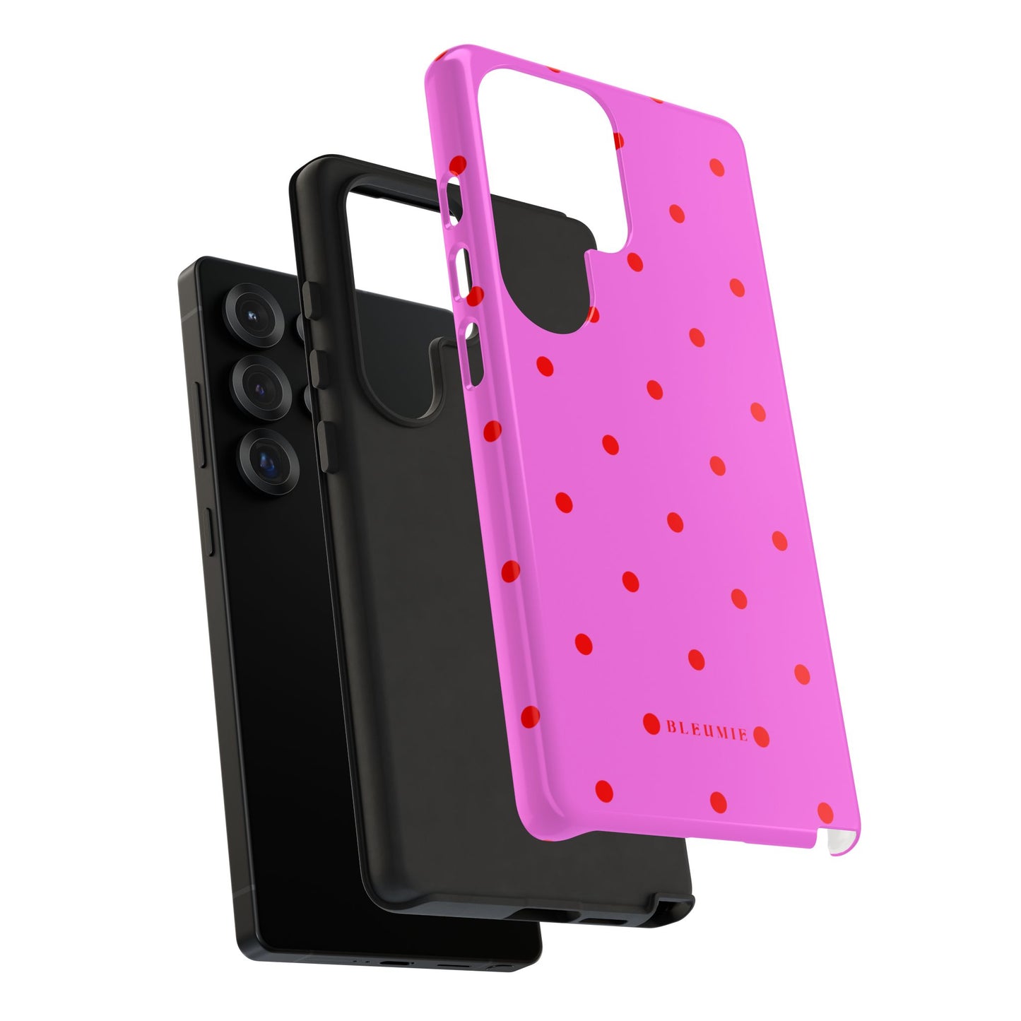 Pinka Polka Dot Tough Phone Case BLEUMIE