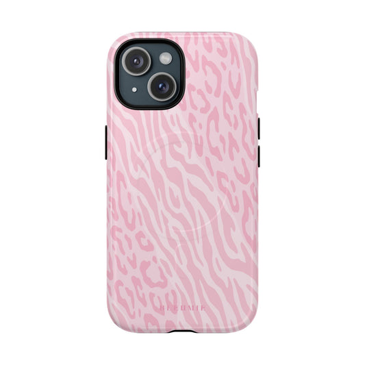 Zebra Cheetah MagSafe iPhone Cases iPhone 15 Glossy BLEUMIE