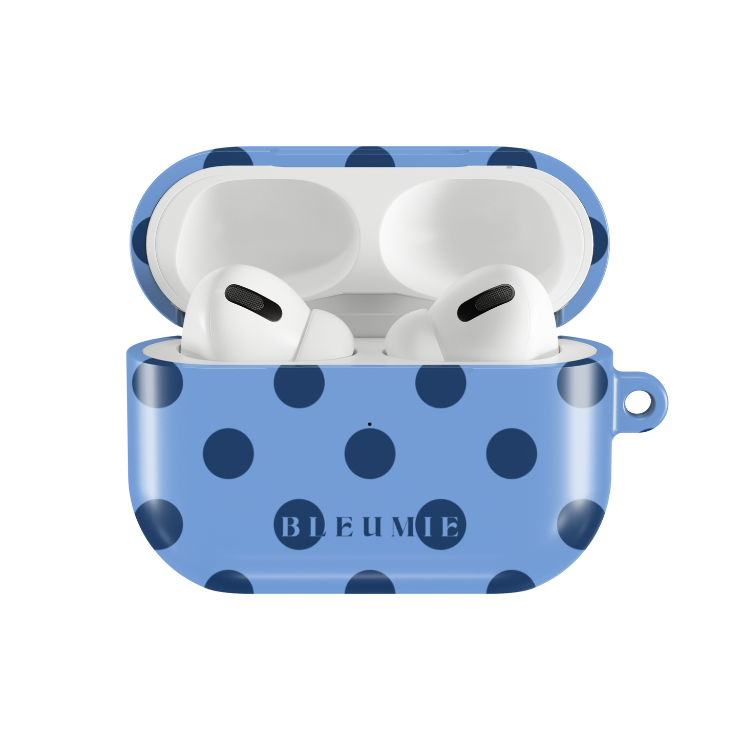 Blue Polka Dot AirPods case BLEUMIE