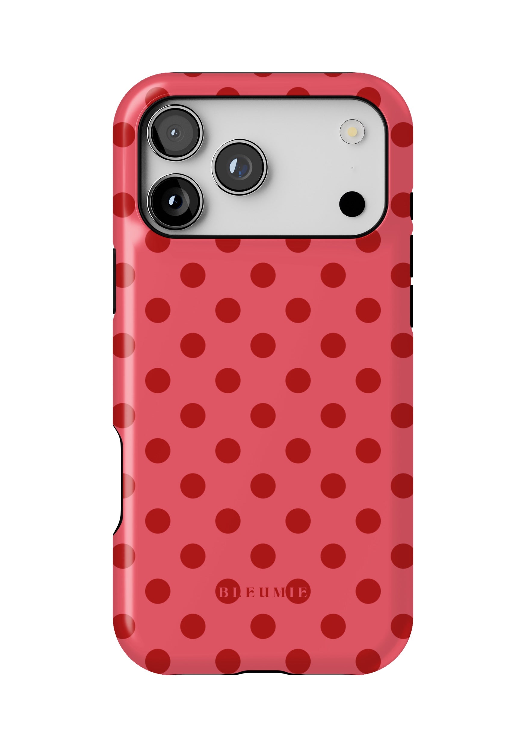 Crimson Polka Dot Tough Phone Case
