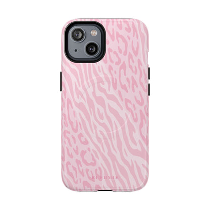 Zebra Cheetah MagSafe iPhone Cases iPhone 14 Glossy BLEUMIE