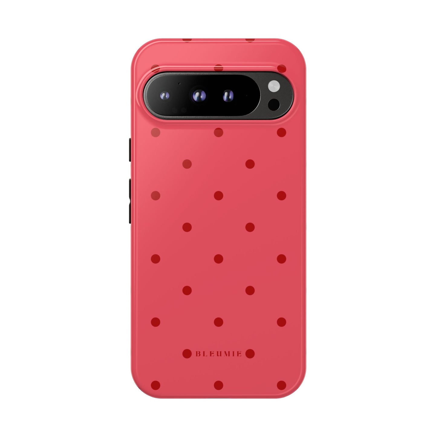 Crimson Polka Dot Tough Phone Case Google Pixel 9 Pro XL BLEUMIE