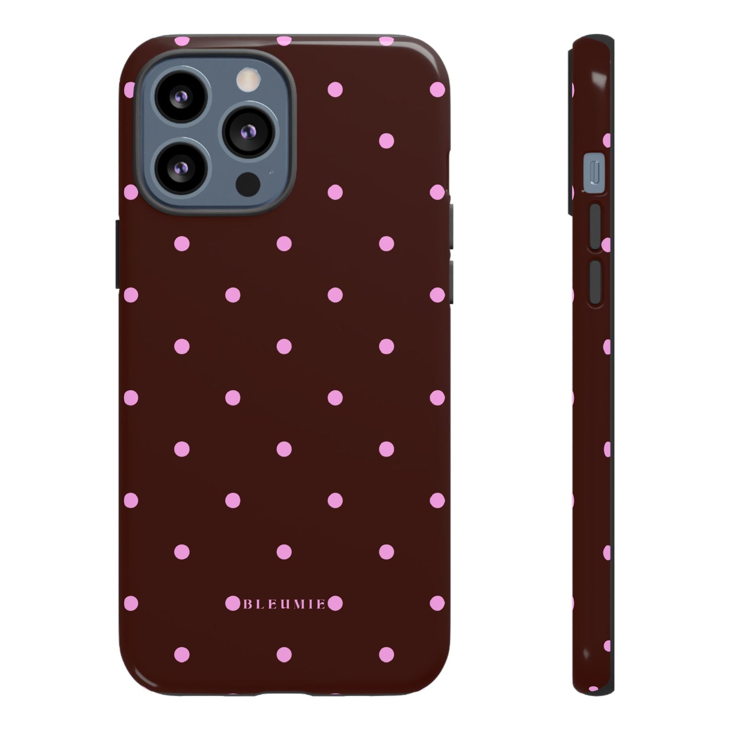 Berry Polka Dot Tough Phone Case iPhone 13 Pro Max BLEUMIE