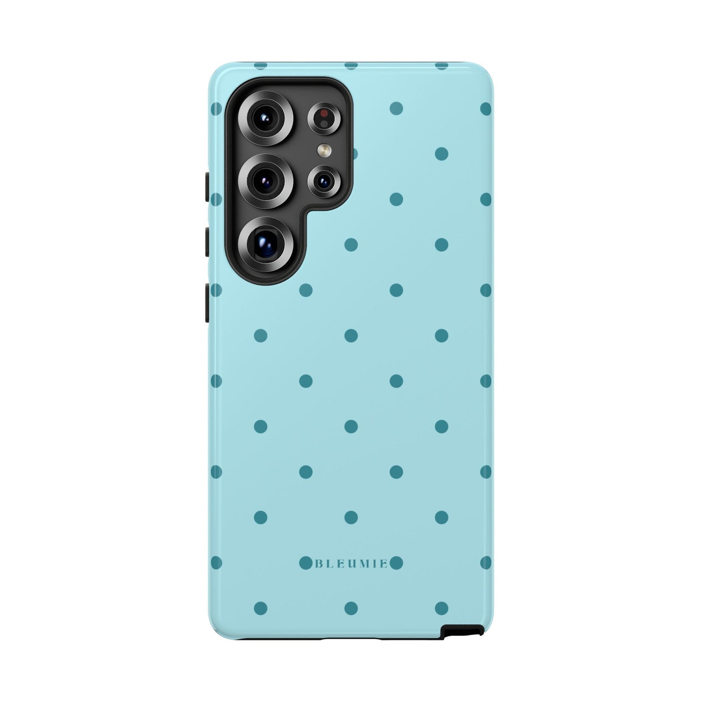 Mint Polka Dot Tough Phone Case Samsung Galaxy S25 Ultra BLEUMIE