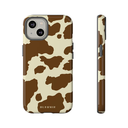 Camo Cow Print Tough Phone Case iPhone 14 BLEUMIE