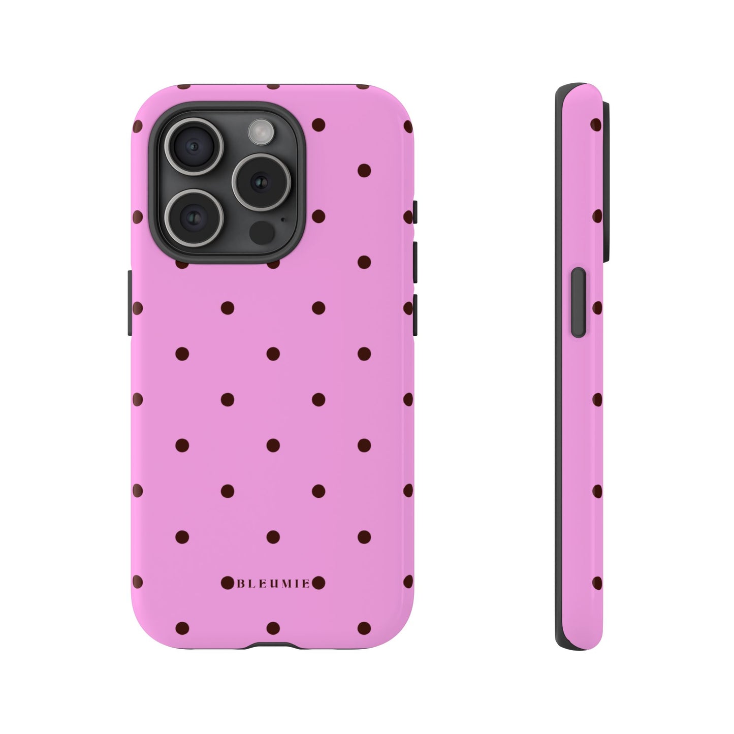 Dotzy Polka Dot Tough Phone Case iPhone 15 Pro BLEUMIE