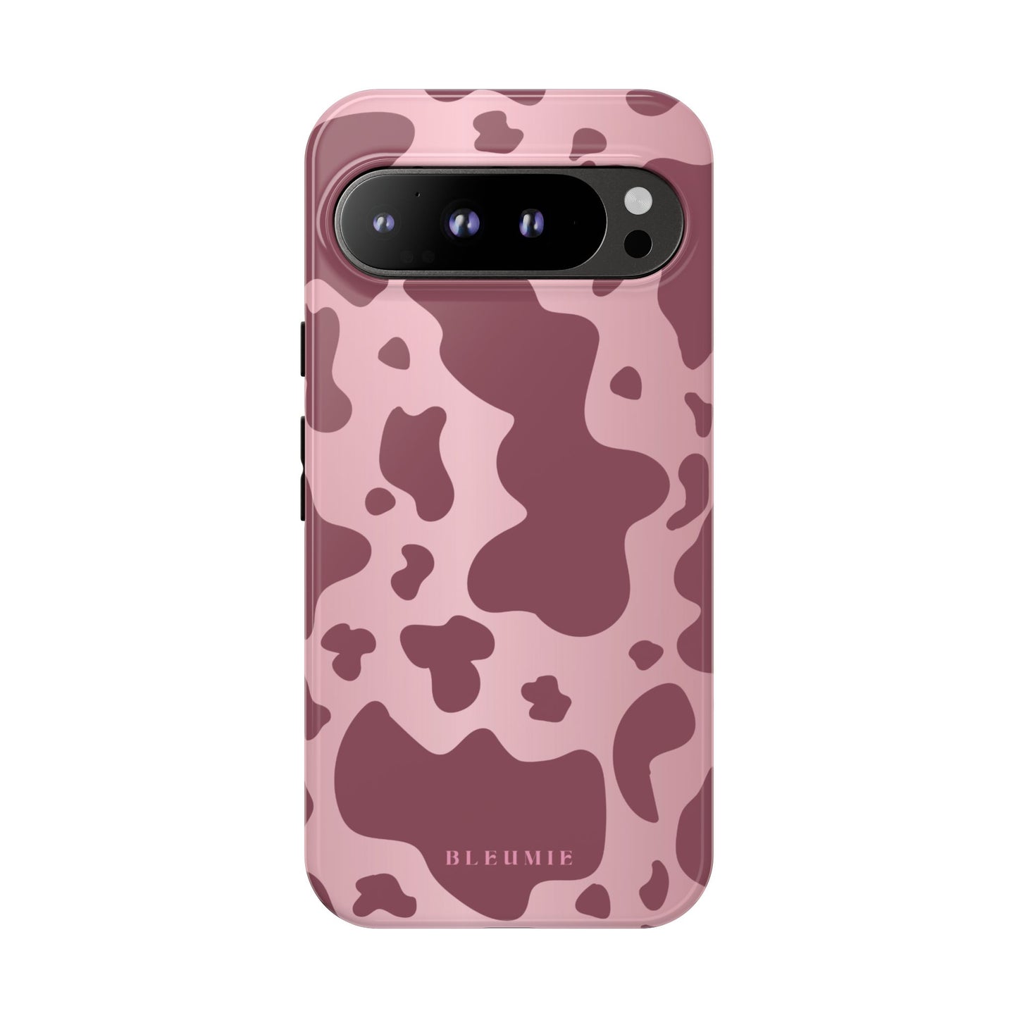 Mauve Cow Print Tough Phone Case Google Pixel 9 Pro XL BLEUMIE
