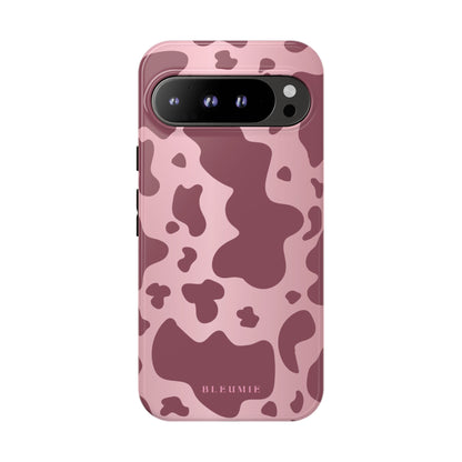 Mauve Cow Print Tough Phone Case Google Pixel 9 Pro XL BLEUMIE