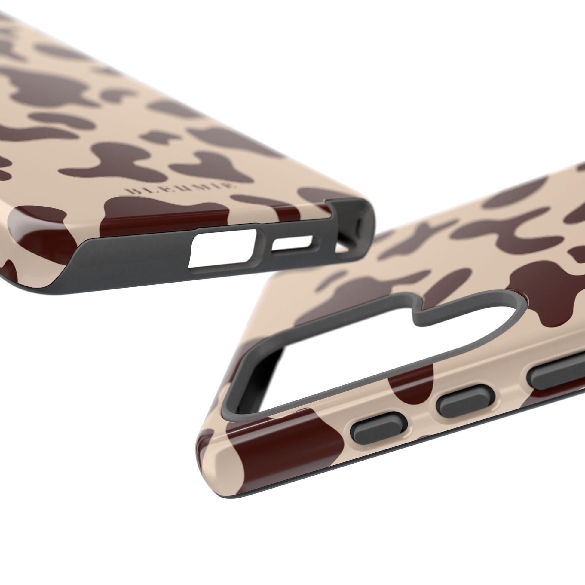 Mocha Cow Print Tough Phone Case BLEUMIE
