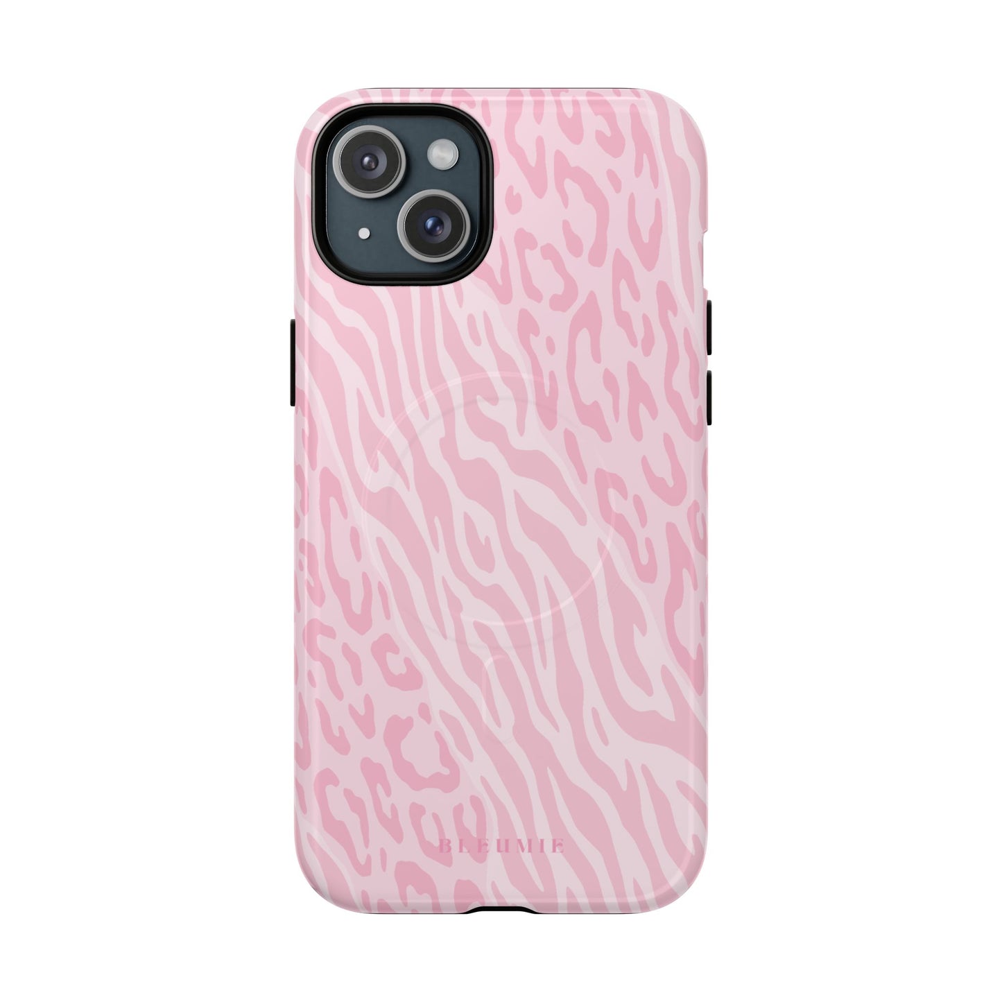 Zebra Cheetah MagSafe iPhone Cases iPhone 15 Plus Glossy BLEUMIE