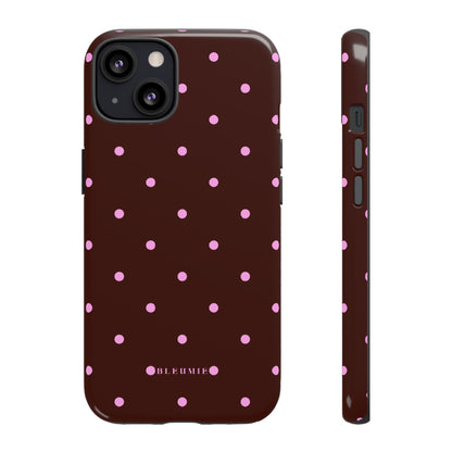 Berry Polka Dot Tough Phone Case iPhone 13 BLEUMIE