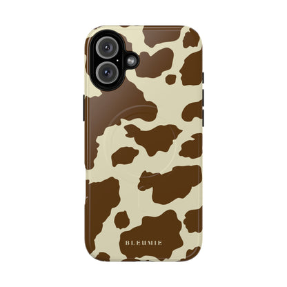 Camo Cow Print MagSafe iPhone Cases iPhone 16 Plus Glossy BLEUMIE