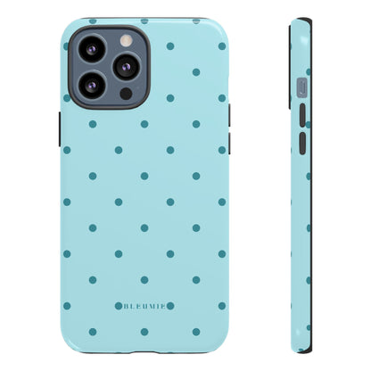 Mint Polka Dot Tough Phone Case iPhone 13 Pro Max BLEUMIE