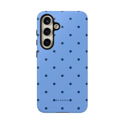 Blue Polka Dot Tough Phone Case Samsung Galaxy S24 BLEUMIE