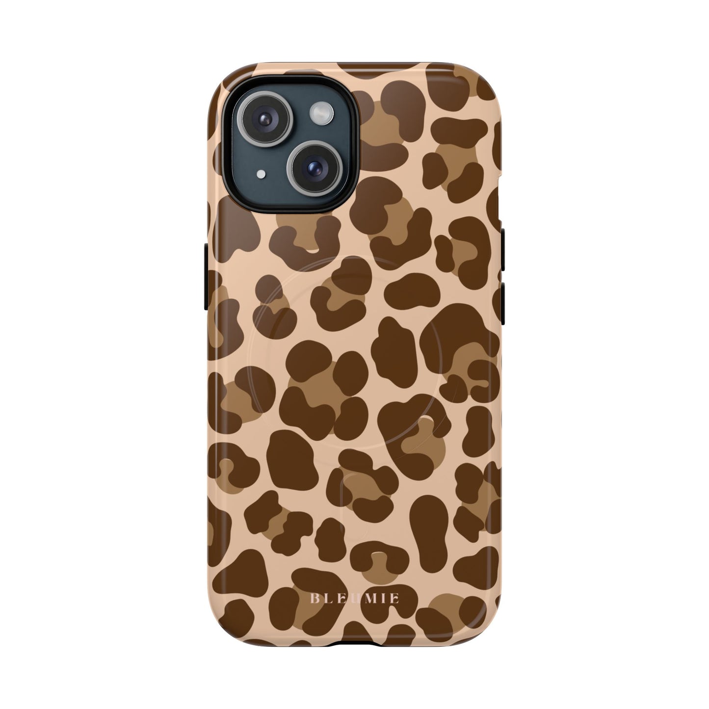 Classic Leopard MagSafe iPhone Cases iPhone 15 Glossy BLEUMIE