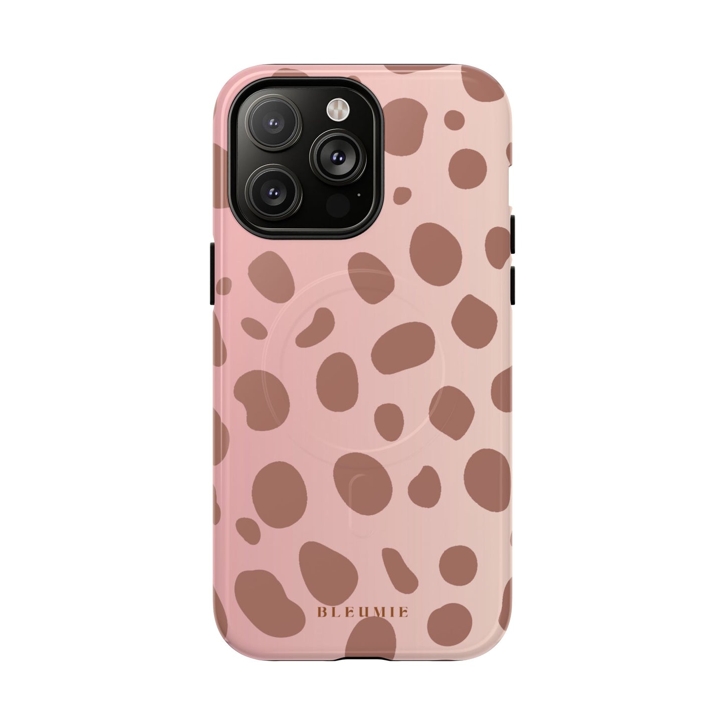 Rosé Spotted MagSafe iPhone Cases iPhone 14 Pro Max Glossy BLEUMIE