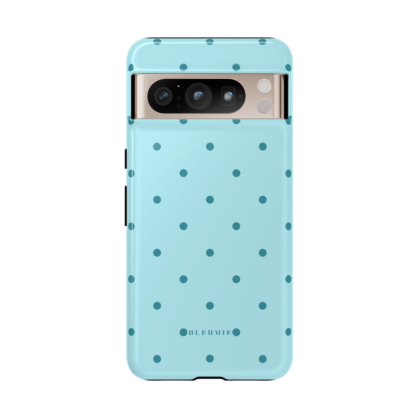 Mint Polka Dot Tough Phone Case Google Pixel 8 Pro BLEUMIE