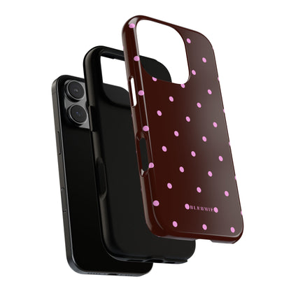 Berry Polka Dot Tough Phone Case BLEUMIE