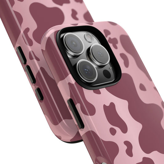 Mauve Cow Print Tough Phone Case BLEUMIE