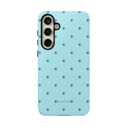 Mint Polka Dot Tough Phone Case Samsung Galaxy S24 Plus BLEUMIE