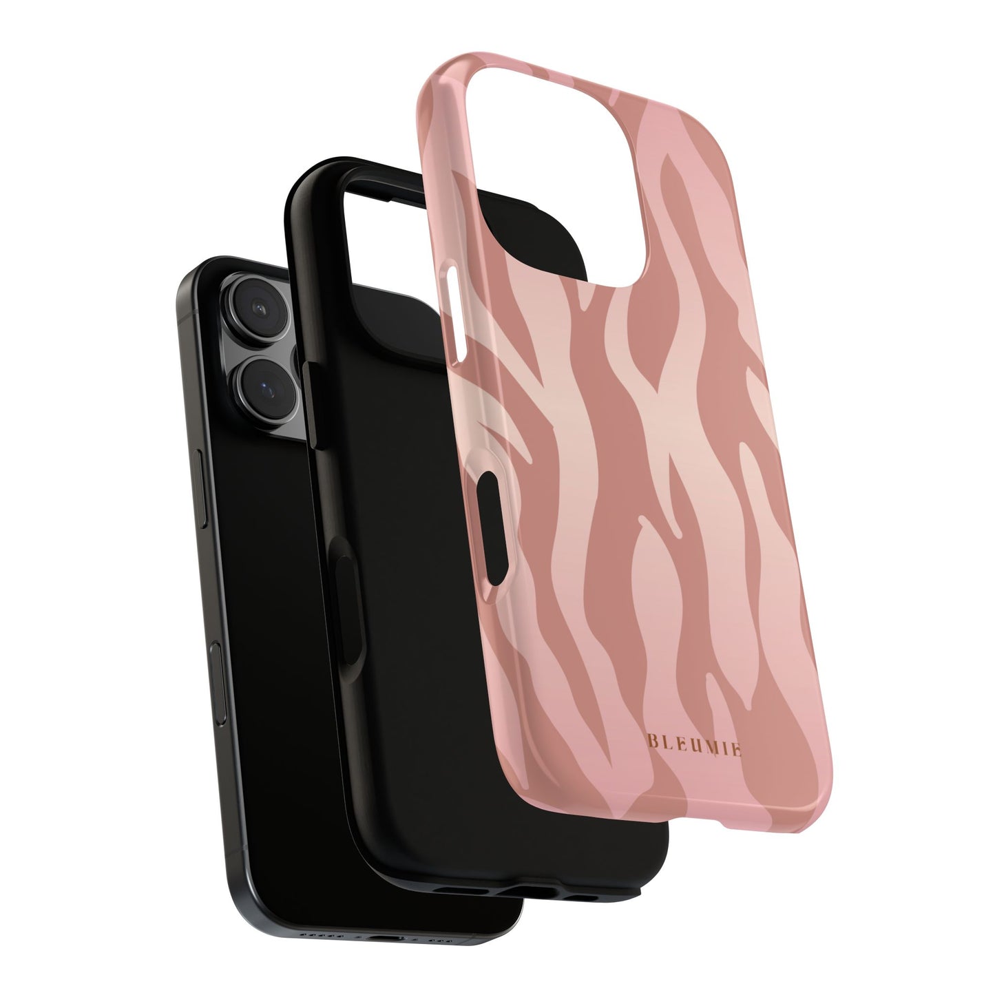 Rosé Zebra Print Tough Phone Case BLEUMIE