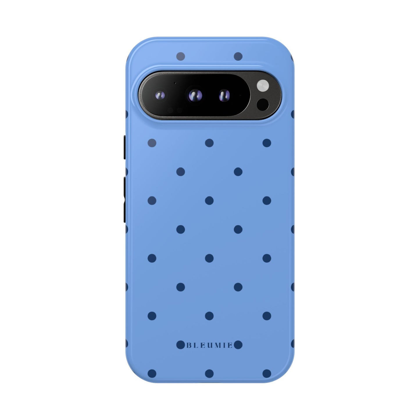 Blue Polka Dot Tough Phone Case Google Pixel 9 Pro BLEUMIE