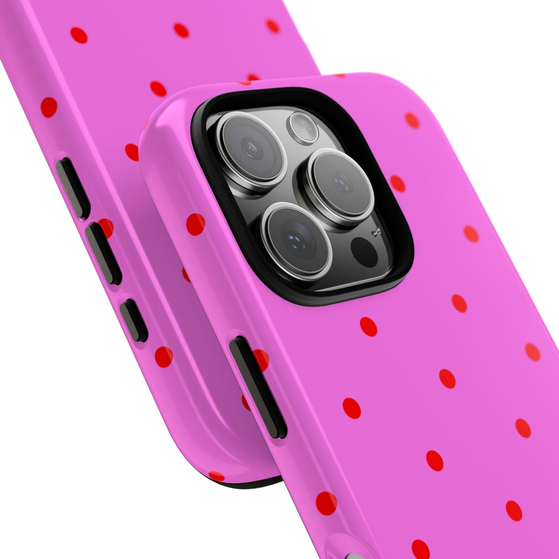 Pinka Polka Dot Tough Phone Case BLEUMIE
