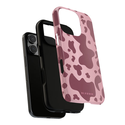 Mauve Cow Print Tough Phone Case BLEUMIE