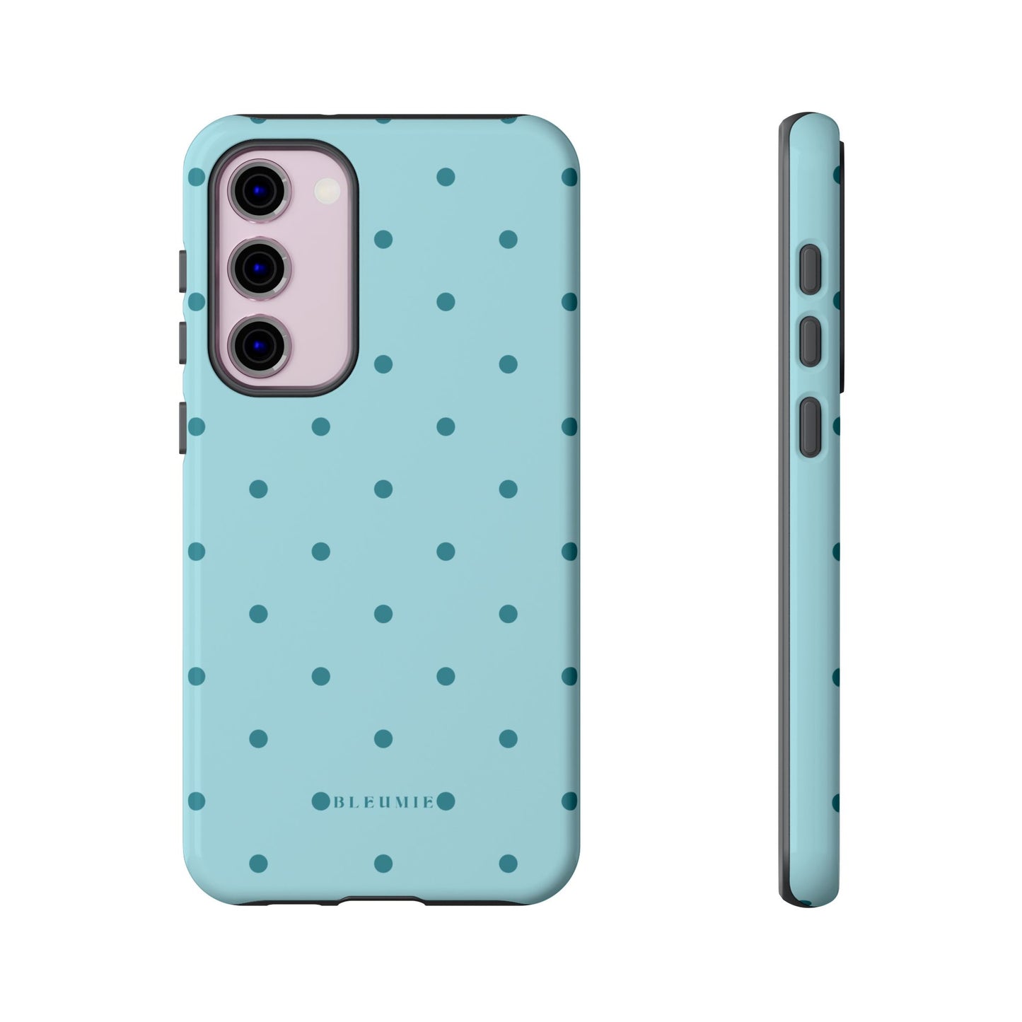 Mint Polka Dot Tough Phone Case Samsung Galaxy S23 Plus BLEUMIE