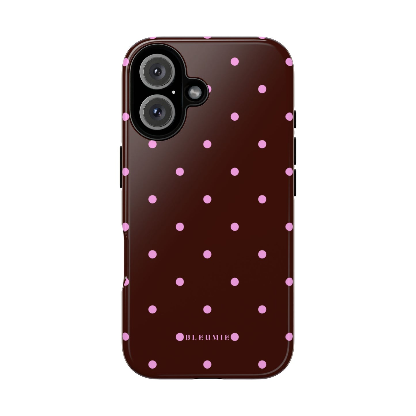Berry Polka Dot Tough Phone Case iPhone 16 BLEUMIE