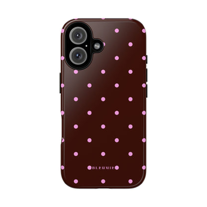 Berry Polka Dot Tough Phone Case iPhone 16 BLEUMIE