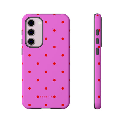 Pinka Polka Dot Tough Phone Case Samsung Galaxy S23 Plus BLEUMIE
