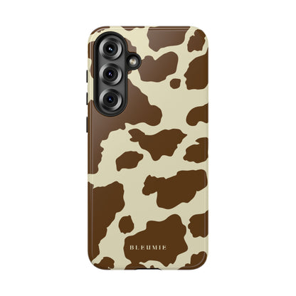 Camo Cow Print Tough Phone Case Samsung Galaxy S25 Plus BLEUMIE