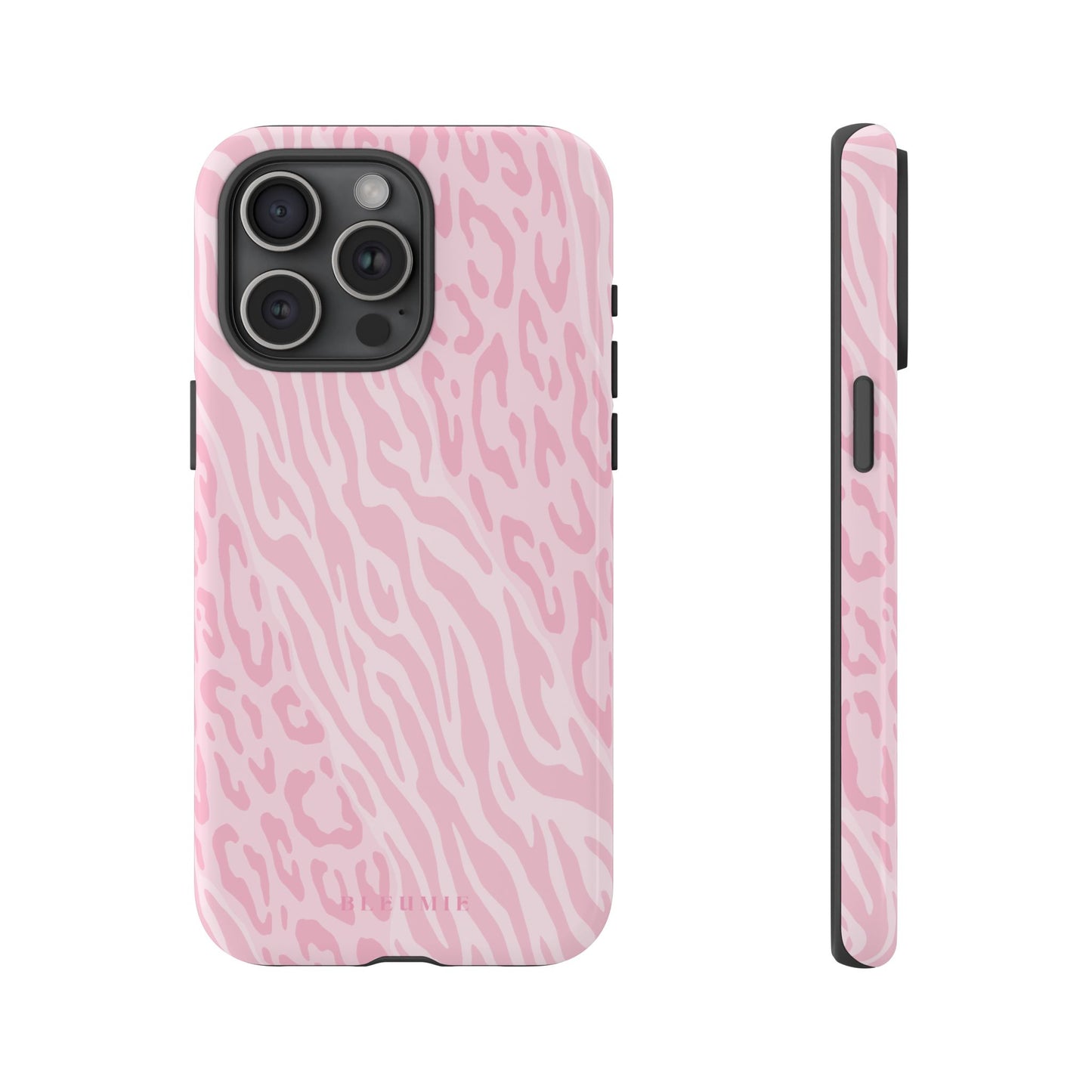 Zebra Cheetah Tough Phone Case iPhone 15 Pro Max BLEUMIE
