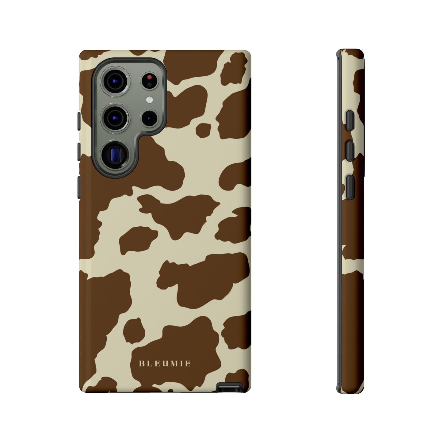 Camo Cow Print Tough Phone Case Samsung Galaxy S23 Ultra BLEUMIE