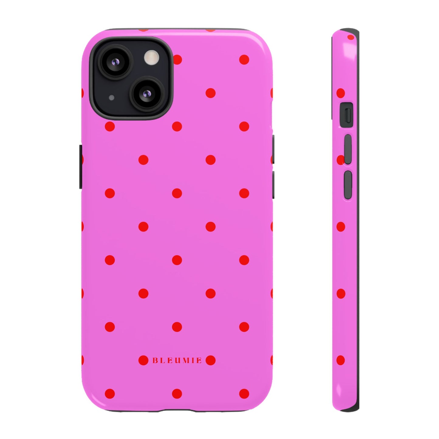 Pinka Polka Dot Tough Phone Case iPhone 13 BLEUMIE