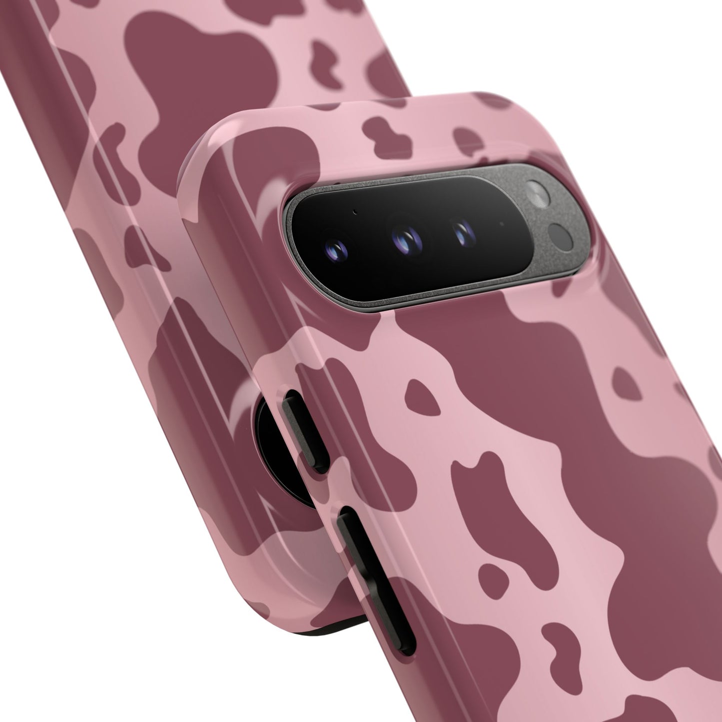 Mauve Cow Print Tough Phone Case BLEUMIE