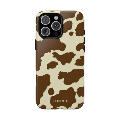 Camo Cow Print Tough Phone Case iPhone 16 Pro Max BLEUMIE