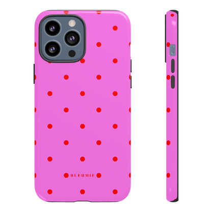 Pinka Polka Dot Tough Phone Case iPhone 13 Pro Max BLEUMIE