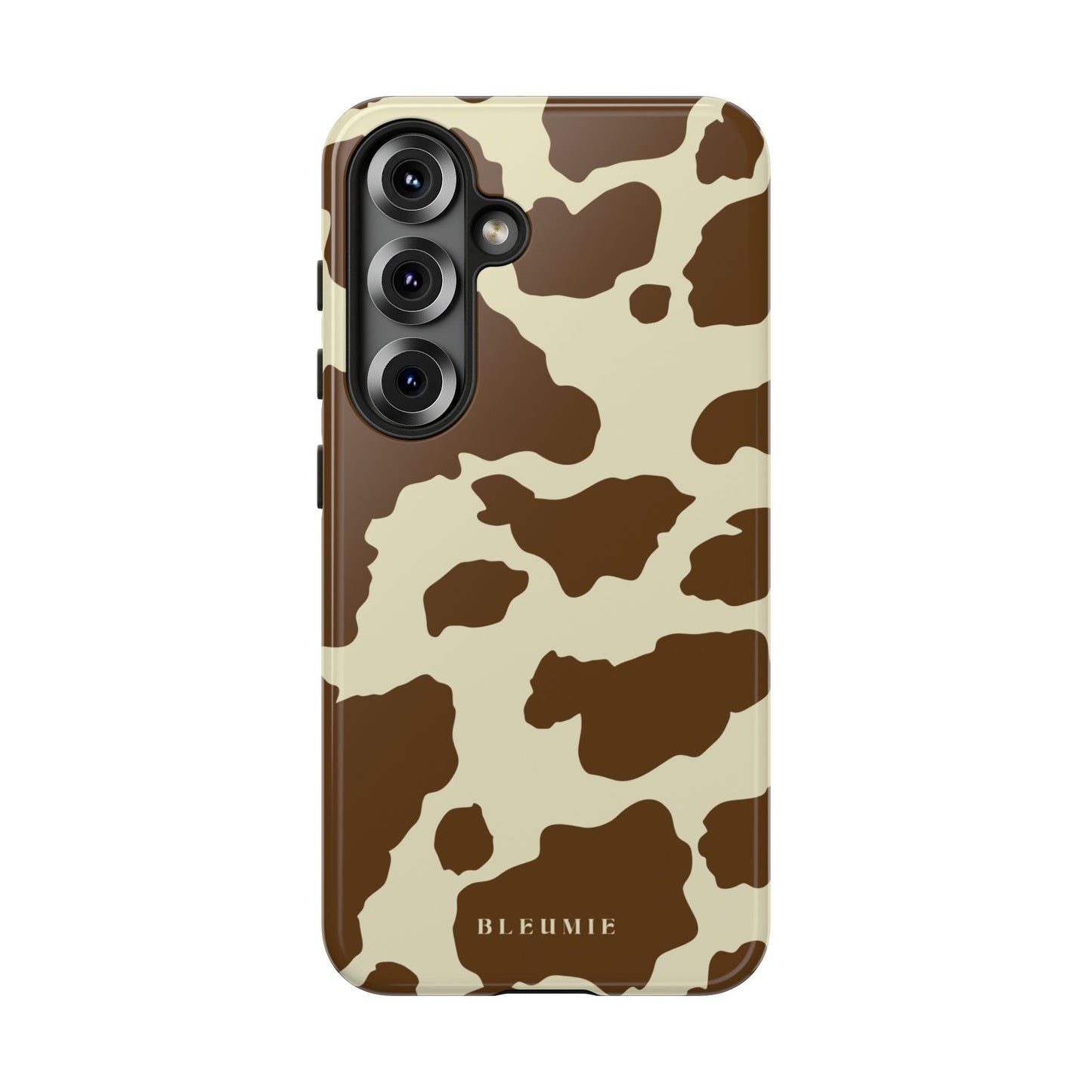 Camo Cow Print Tough Phone Case Samsung Galaxy S25 BLEUMIE