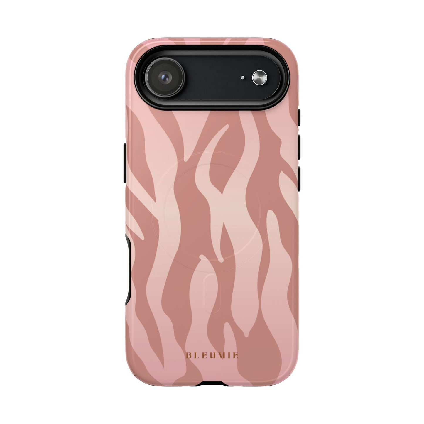 Rosé Zebra Print MagSafe iPhone Cases iPhone 17 Air Glossy BLEUMIE
