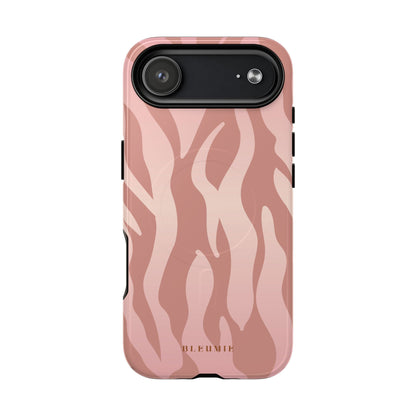 Rosé Zebra Print MagSafe iPhone Cases iPhone 17 Air Glossy BLEUMIE