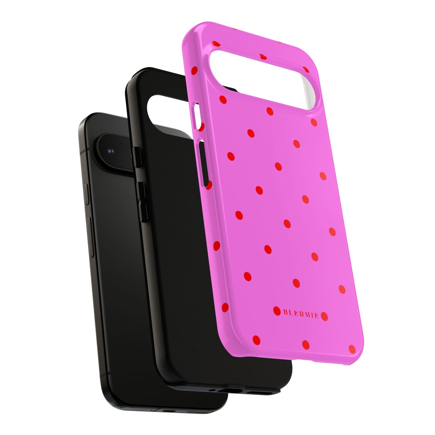 Pinka Polka Dot Tough Phone Case BLEUMIE