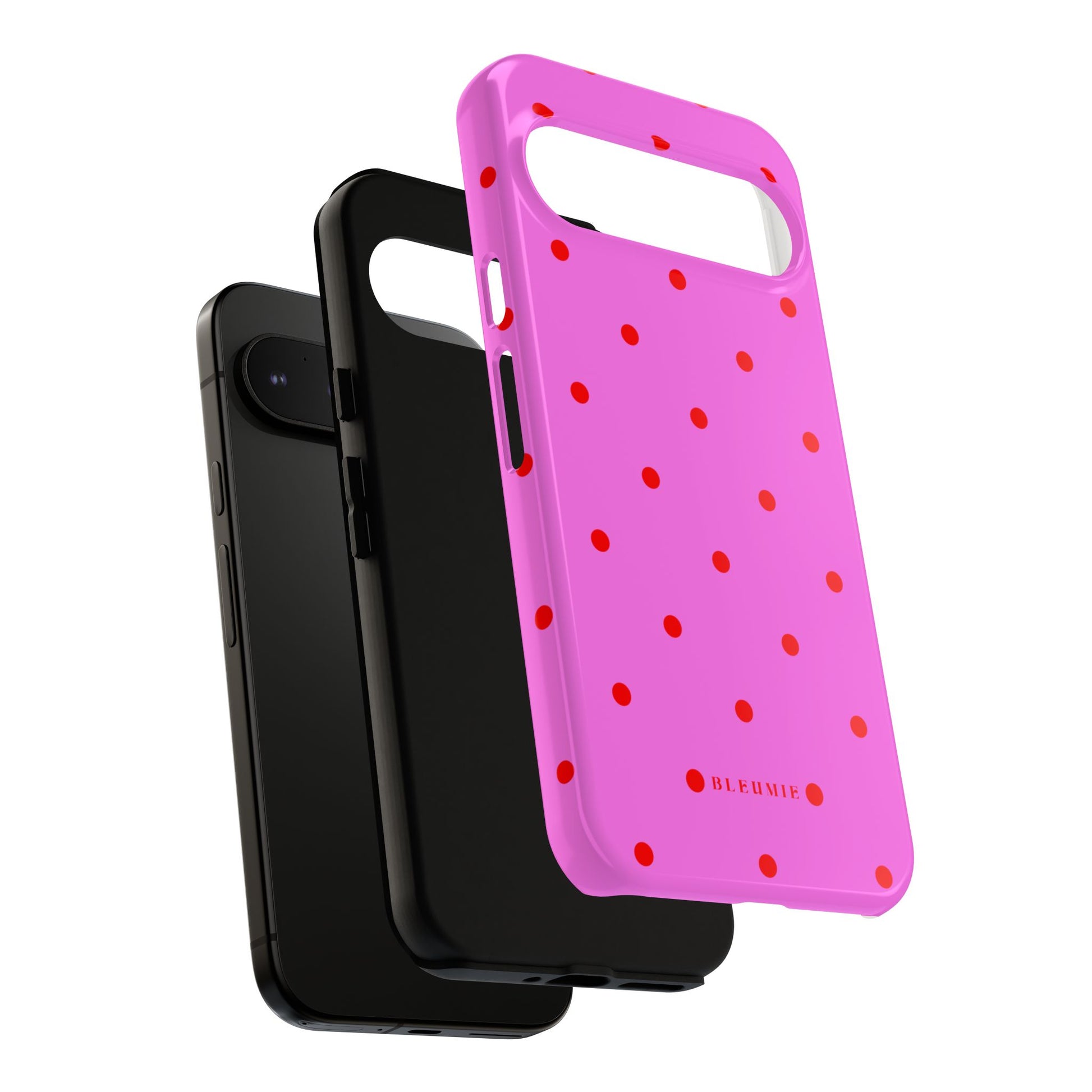 Pinka Polka Dot Tough Phone Case BLEUMIE
