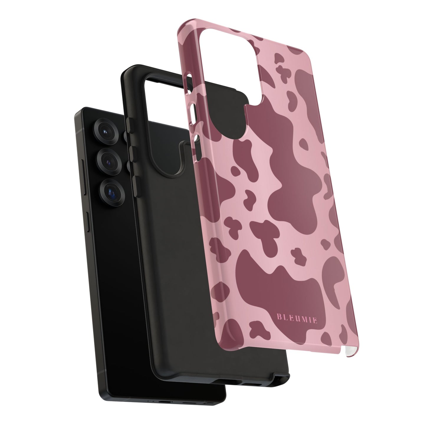 Mauve Cow Print Tough Phone Case BLEUMIE