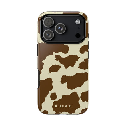 Camo Cow Print Tough Phone Case iPhone 17 Pro BLEUMIE