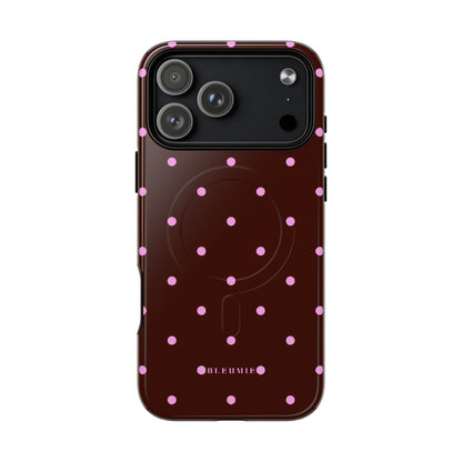 Berry Polka Dot MagSafe iPhone Cases iPhone 17 Pro Max Glossy BLEUMIE