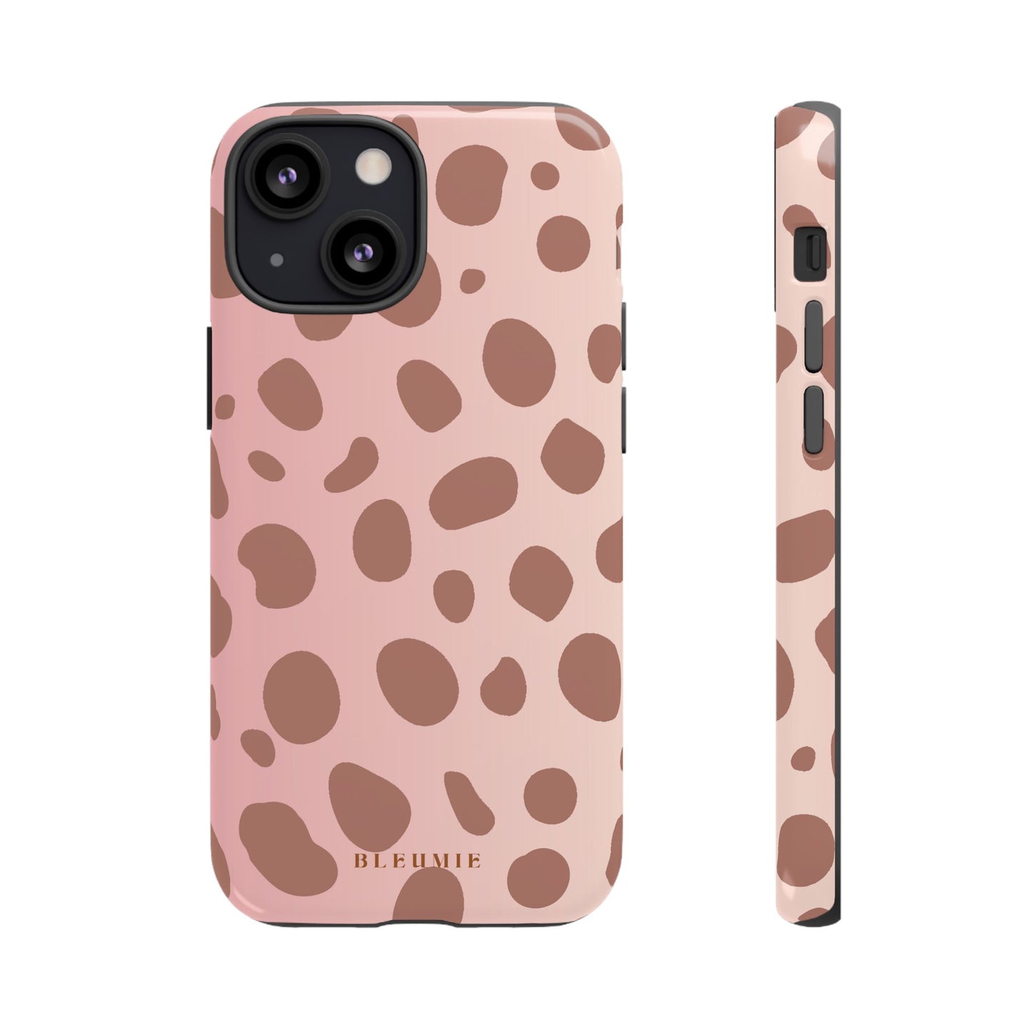Rosé Spotted Tough Phone Case iPhone 13 Mini BLEUMIE