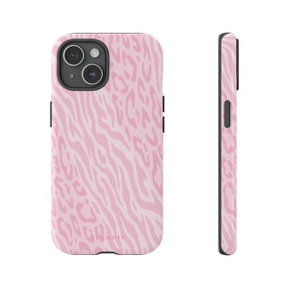 Zebra Cheetah Tough Phone Case iPhone 15 BLEUMIE